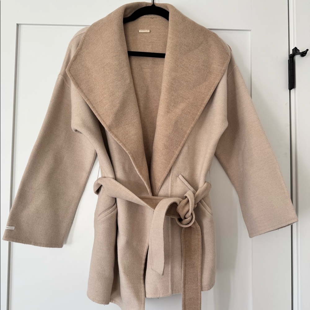 Massimo Dutti Wool Wrap Coat
